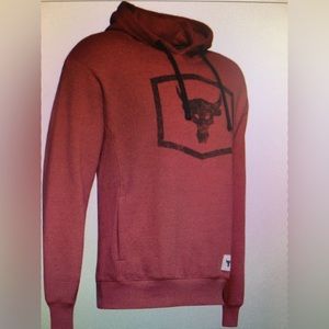 Men’s Under Armour Project Rock warm up hoodie red XL worn twice